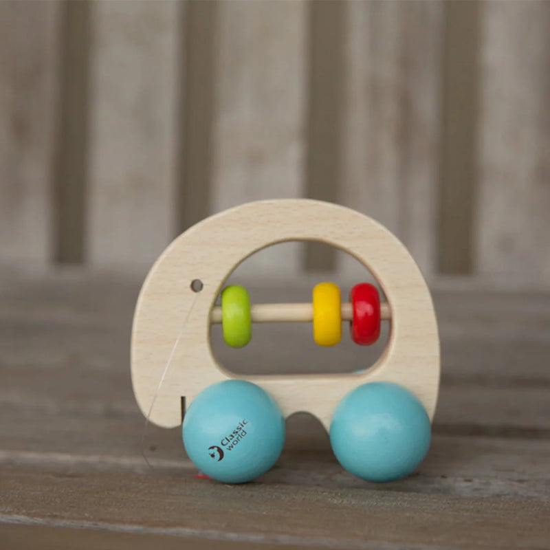 Classic World - Wooden Elephant Rattle