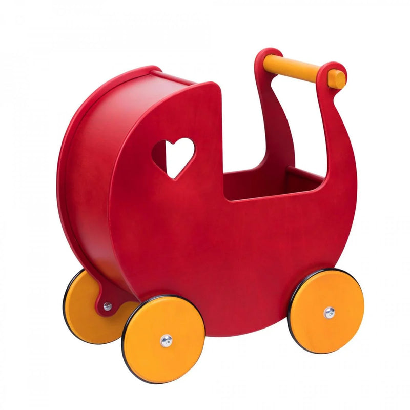 Moover - Dolls Pram Red Birch