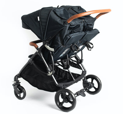 Roma Gemini Double Stroller-Jet Black